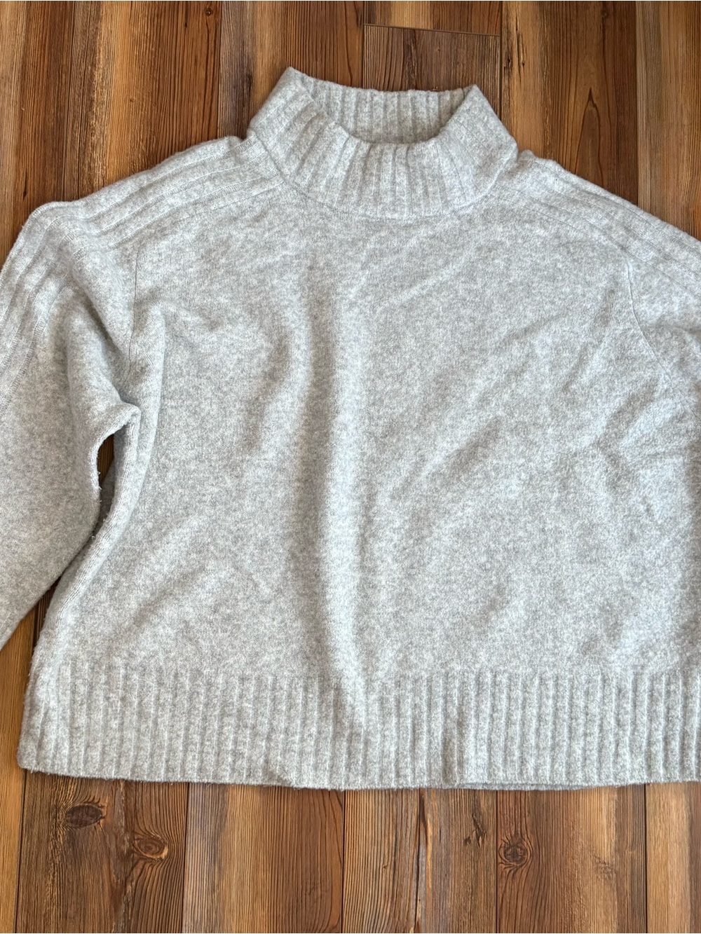 Ava & Viv Light Gray Cowl Neck Sweater